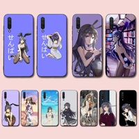 anime mai sakurajima girl phone case for xiaomi mi 5 6 8 9 10 lite pro se mix 2s 3 f1 max2 3