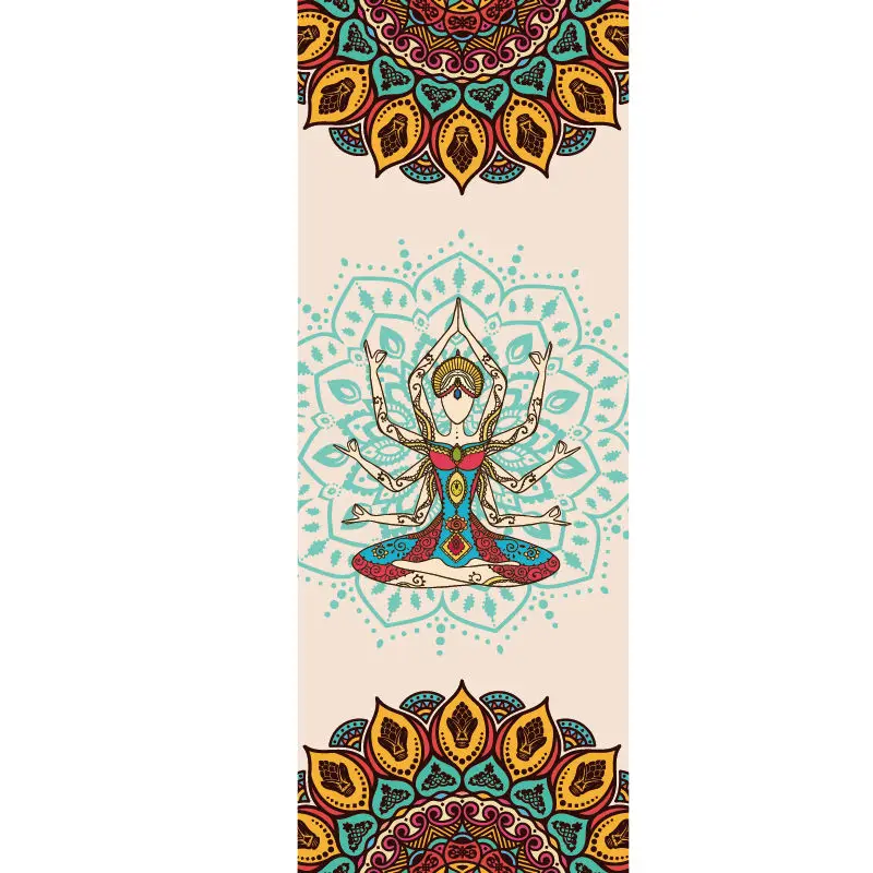 

185*65cm Thickened Non-slip Quick-drying Yoga Towel Outdoor Travel Swimming Quick-drying Towel Gym Fitness Printing Yoga Mat