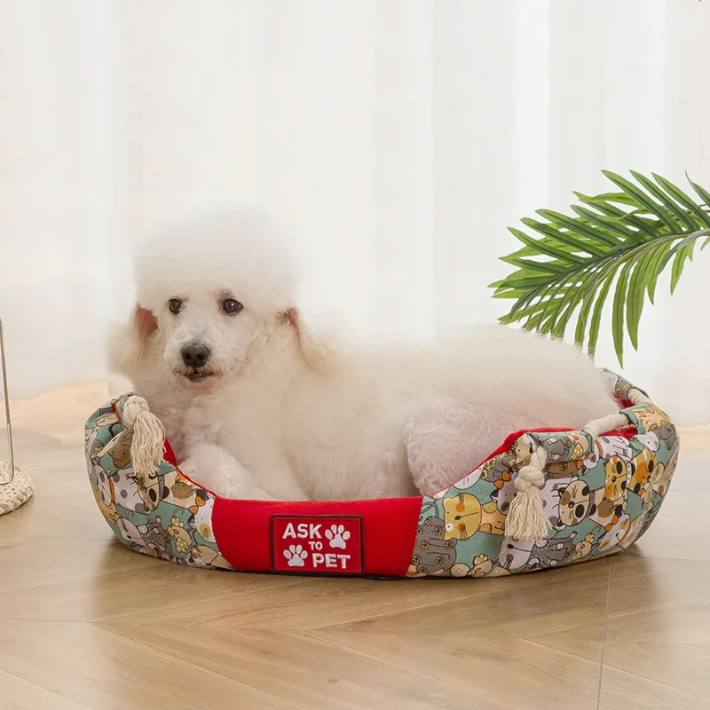 

Thicken Dog Sofa Kennel Pet Bed for Dogs Cat House Dog Beds for Large Dogs Pets Products for Puppy Dog Cushion Mat Lounger Bench