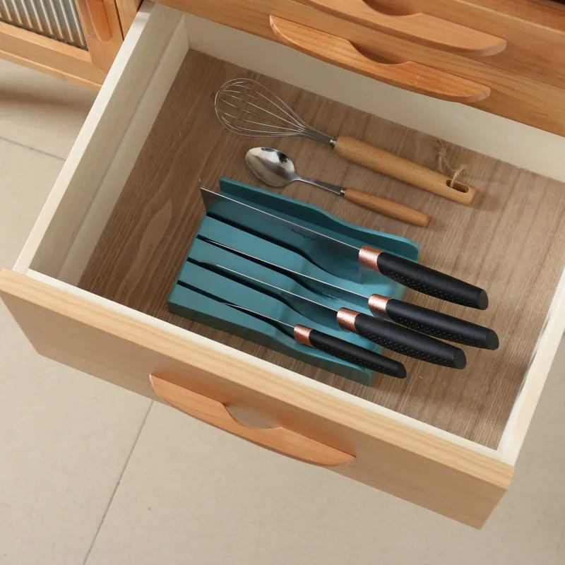 Cutting Board Rack Storage Box Kitchen Finishing Drain Horizontal Knife Holder Combination | Дом и сад