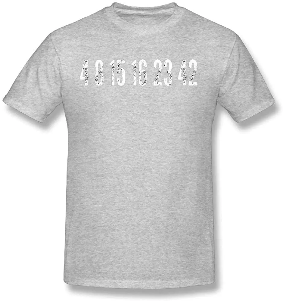 

Men's Short Sleeve Crew Neck Lost Numbers Cotton T-Shirt New Arrivals Summer Cool Tee 2020 Breathable T Shirt