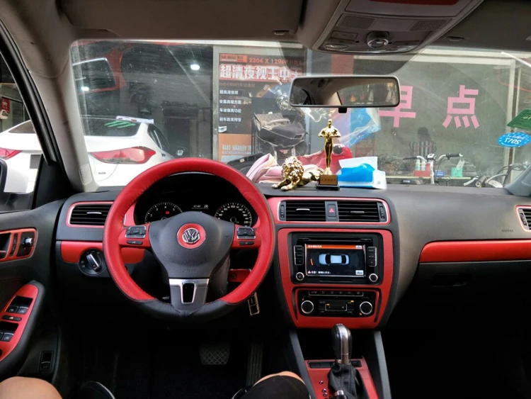 Полный набор автомобильных наклеек из углеродного волокна для 2006-2011 2012-- VW Volkswagen Jetta MK6