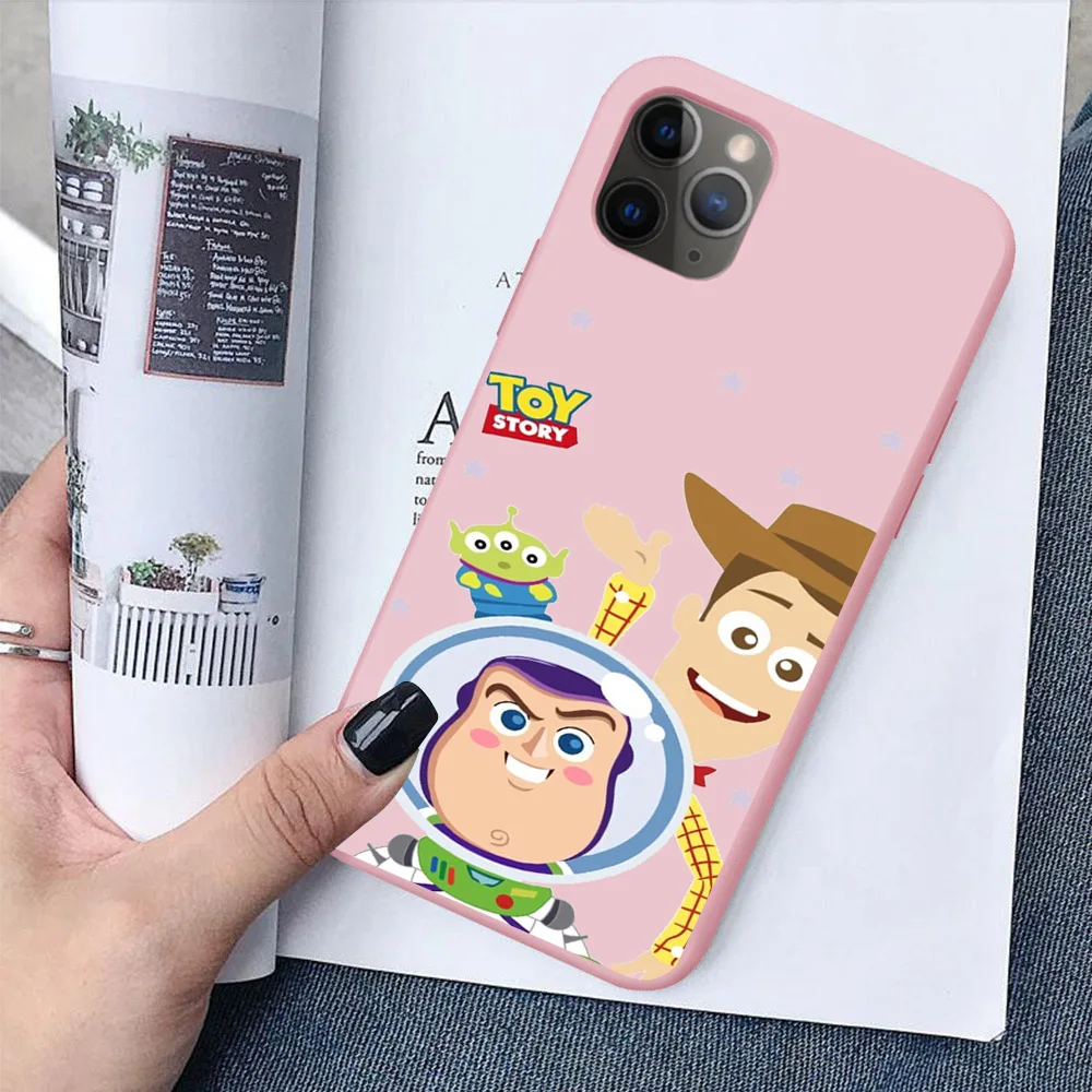 Toy Story 4 Woody Alien розовый мягкий силиконовый чехол для телефона iPhone 11 Pro MAX SE 5 6 6S 7 8Plus XR