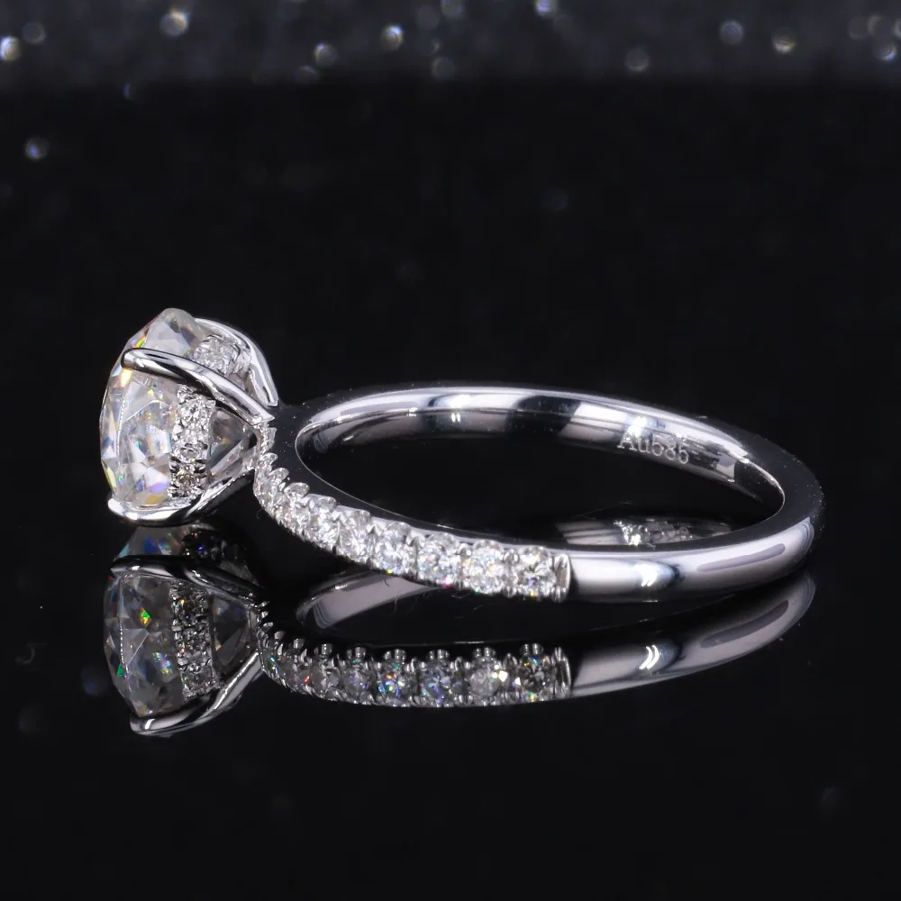 Cheerstar Высокое качество 14-каратное золото модное 7 5 мм DEF юбилейная огранка