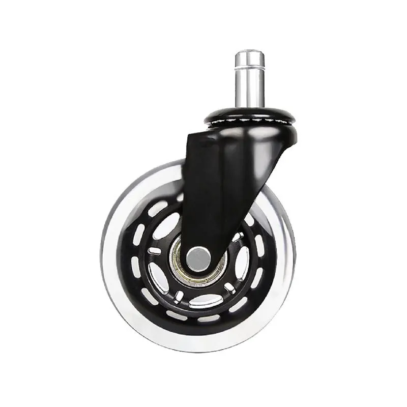 

5pcs/3 inch Furniture casters mute wheel office chair transparent wheel