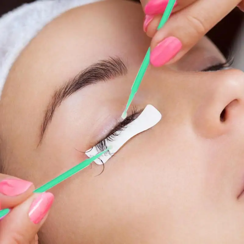 

100pcs Disposable Mini Eyelashes Applicator EyeLash Extension Cotton Swabs Eyelashes Remover Tattoo Microbrush Kit