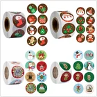 Рождественские подарочные наклейки 500, новогодние и рождественские наклейки 2022, рождественские украшения, рождественские товары 2021