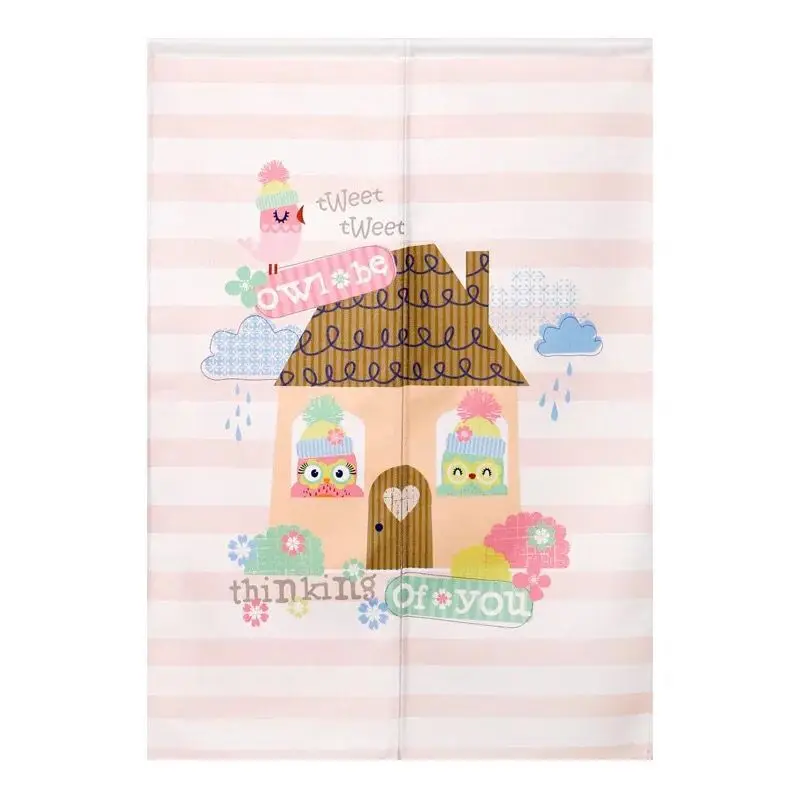 

Cartoon Children's Room Fabric Curtain Bedroom Door Curtain Changing Room Curtain Non Perforated Half Curtain Home Decoration