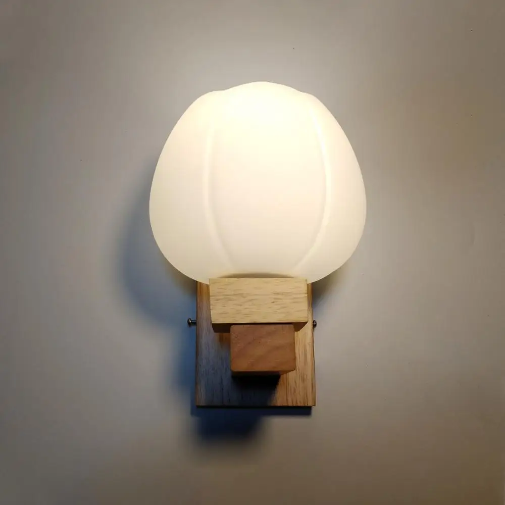 Декоративное Скандинавское настенное бра со стеклянным абажуром креативная