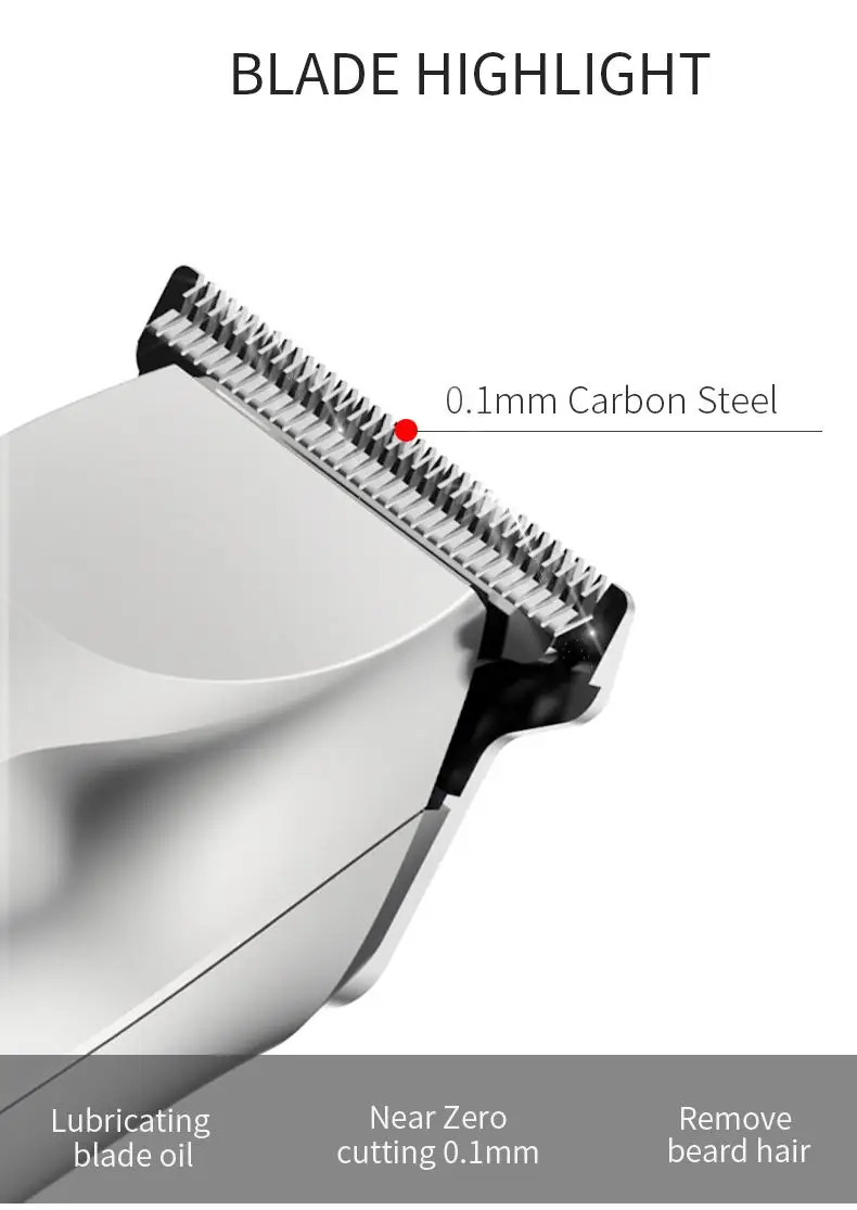 Машинка для стрижки волос LILI перезаряжаемая металлическая электрическая