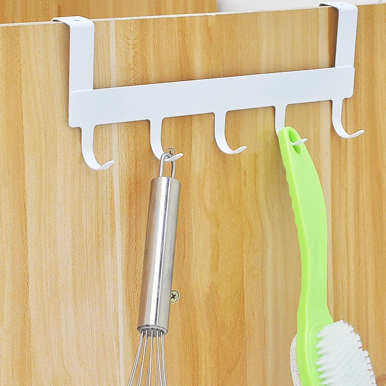 High quality Cabinet Wrought Iron Spray Paint Back Door Hooks With 5 Type Multi-purpose No-mark Nail-free Hook | Дом и сад