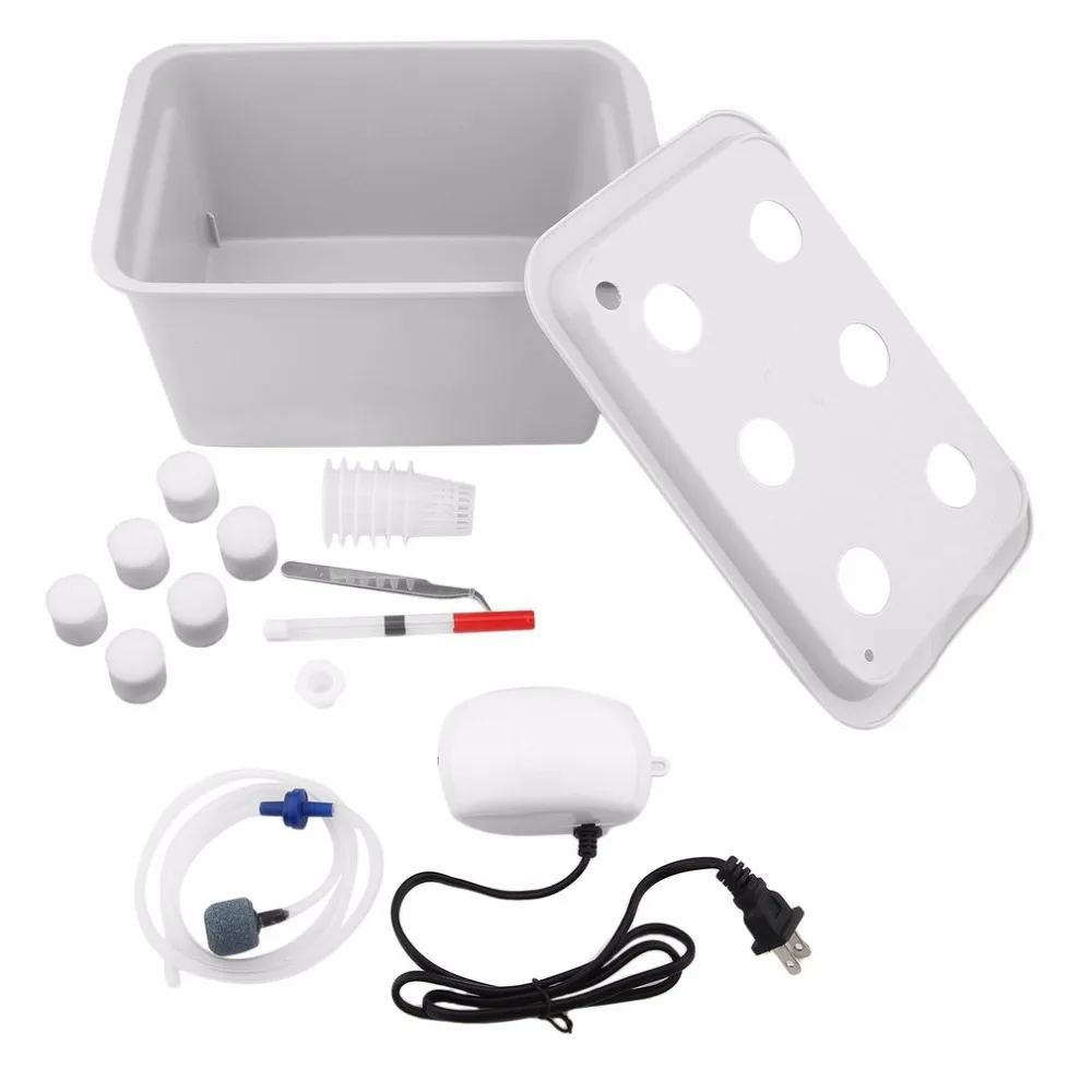 6 отверстий 220В/110В установка гидропонная система Крытый сад шкаф коробка для