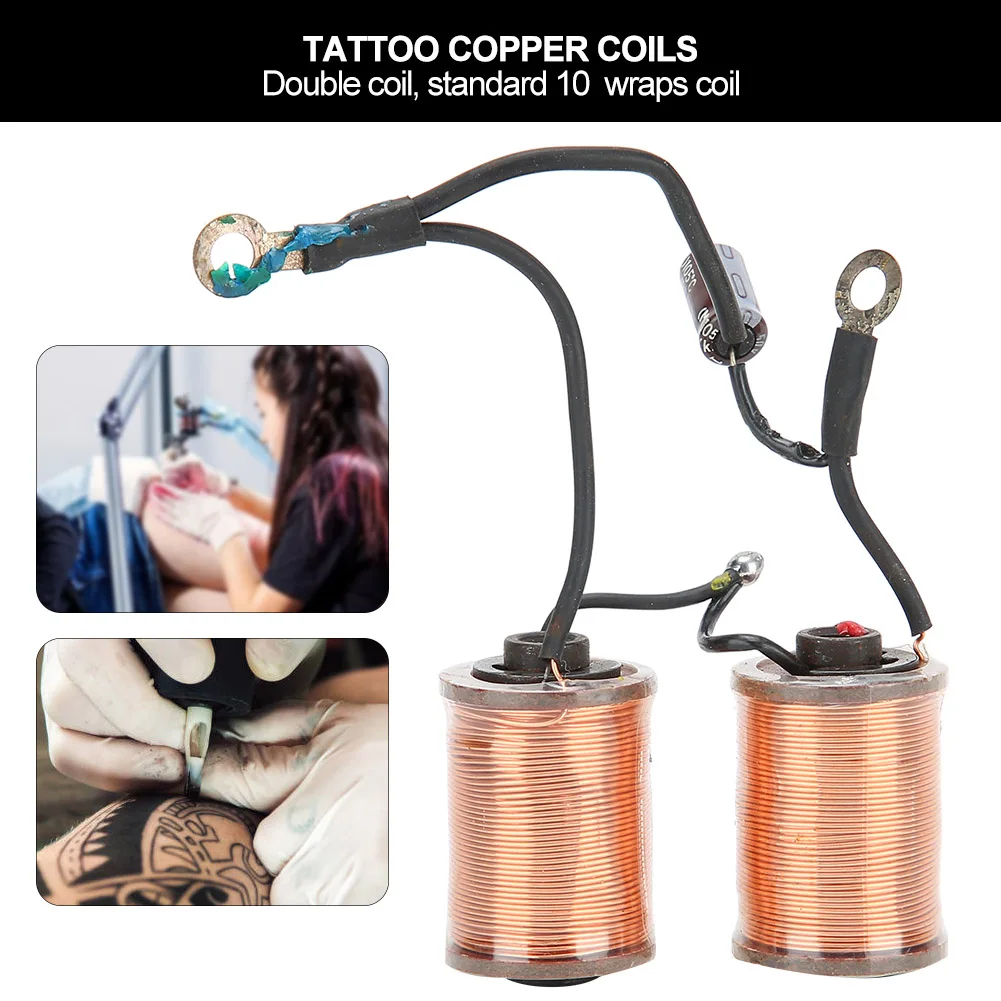 Микроблейдинговая ручка 10 оберток медные катушки для тату профессиональные