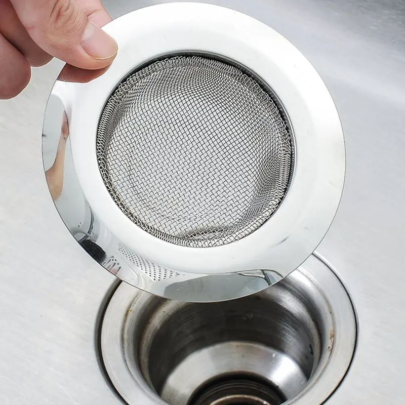 

7cm,8.9 Cm,11.2cm Stainless Steel Kitchen Sink Floor Drain Sewer Anti-clog Food Residue Filtration Bathroom Hair Screening E0866