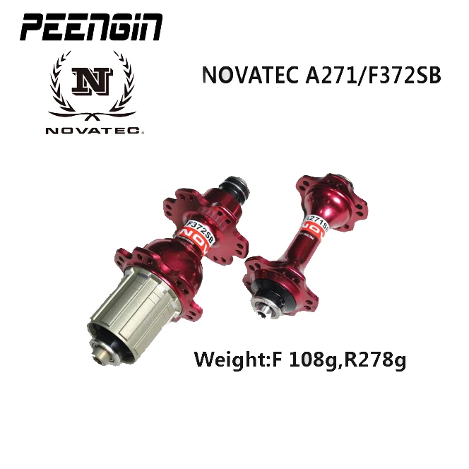 Велосипедная втулка Novatec A271SB/F372SB передняя с 20 отверстиями задняя 24 цвет черный и