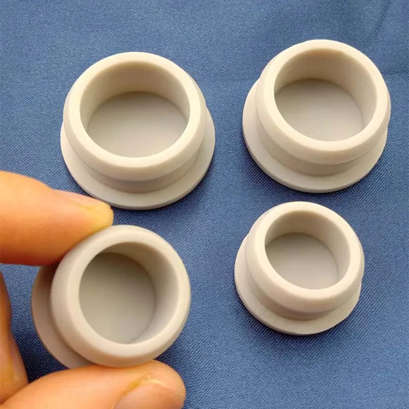 

10pcs Gray Silicone Rubber Hole Caps 2.5mm to 30mm T Type Plug Cover Snap-on Gasket Blanking End Caps Seal Stopper Tube Inserts