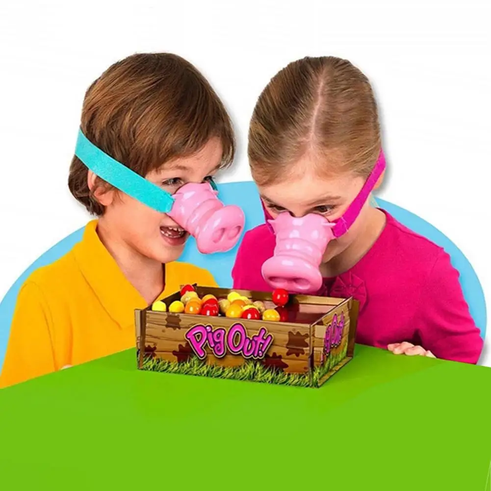 

Pig Out Game Pig Nose Game Classic Family Game Toy Funny Party Game For Preschoolers & Toddlers Ages 5 Years Old And Up