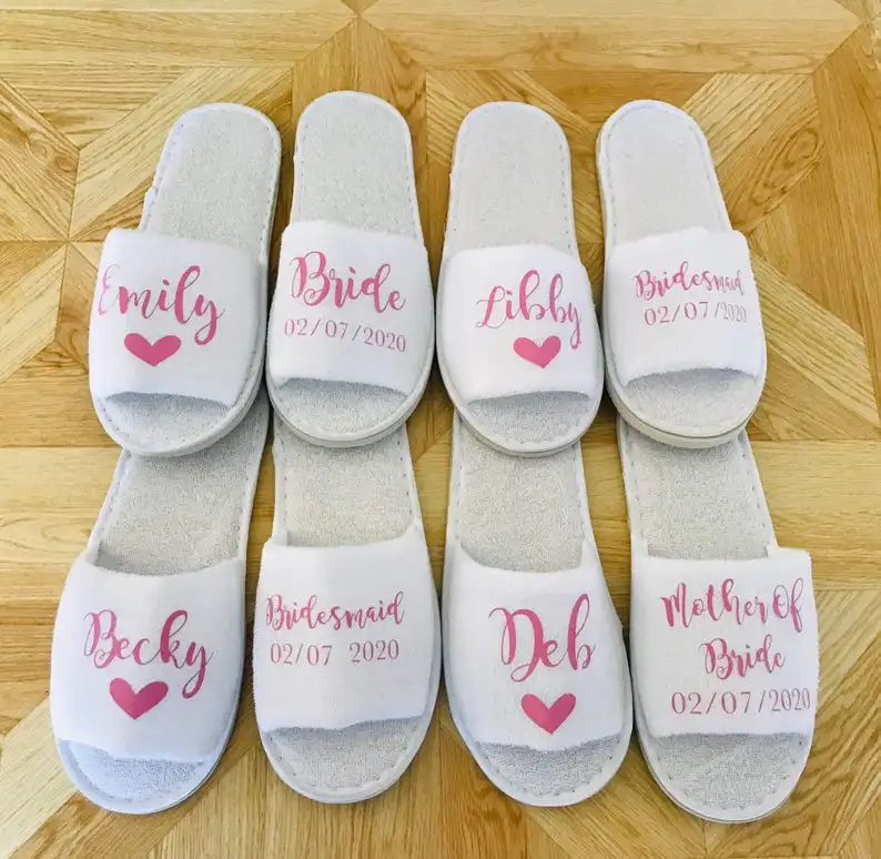 Индивидуальные Тапочки для девочек и подружек невесты подарок на вечеринку