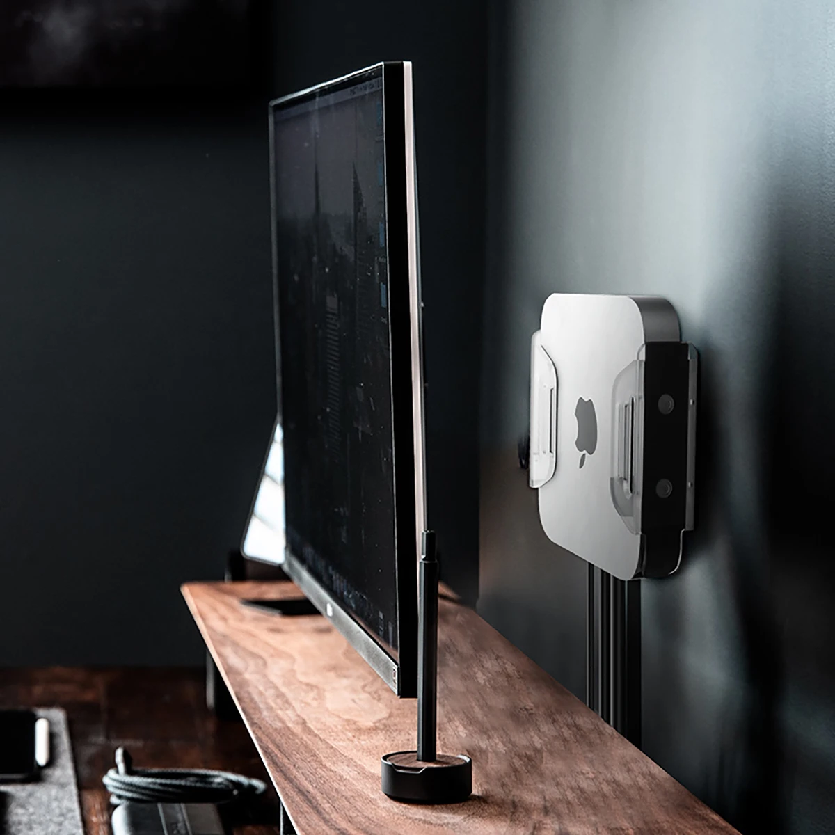 Акриловый кронштейн для M1 Apple узла Mac Mini Многофункциональная подставка