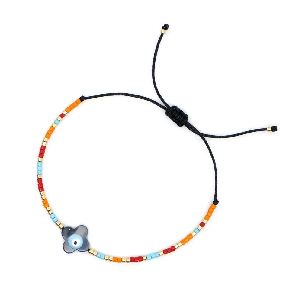 Go2boho MIYUKI Evil Eye браслеты Fatima ручной браслет женские крест Pulsera Mujer Boho шикарные летние пляжные ювелирные изделия со звездами Bijoux