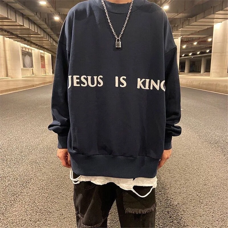 

1:1 Kanye West Jesus is King Chicago limited to the master round collared guard clothing FOG essentials fashion hoodie men