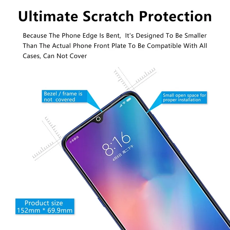 Закаленное стекло для Xiaomi mi 9 SE mi 9 lite mi 9T pro mi CC9 E Защита экрана для Xiaomi mi 8 SE 9 pro 9 lite защитное стекло