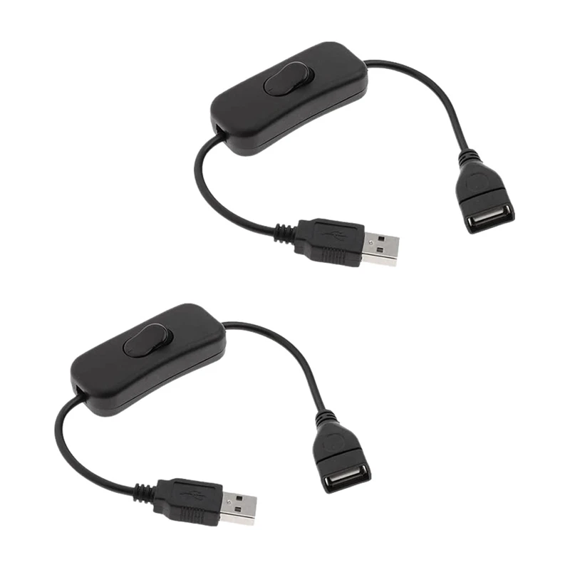 2 шт. кабель USB a Папа-мама с переключателем ВКЛ./ВЫКЛ. переключатель питания для