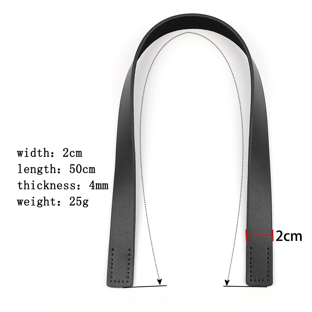 50cm Genuine Leather Shoulder Bag Strap DIY Replacement Bag HandlesDurable Detachable Belt Women Handbag Accessories For Bags