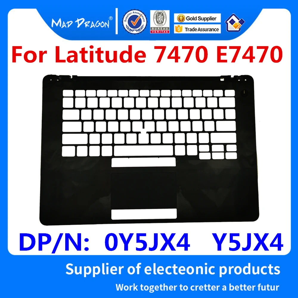 

Новая Оригинальная подставка для ноутбука Dell Latitude 7470 E7470 C, корпус для клавиатуры, черный дизайн США, AP1DL000550 DP/N: 0Y5JX4 Y5JX4