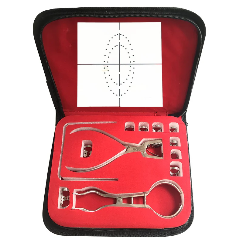 Kit and Hole Board Стоматологическая дамба перфоратор Дырокол Набор резиновый дамба рот зазор рот открывалка чистый латекс Стоматологическая дамба резиновый дам шаблон стоматолога инструменты - Цвет: Kit and Hole Board