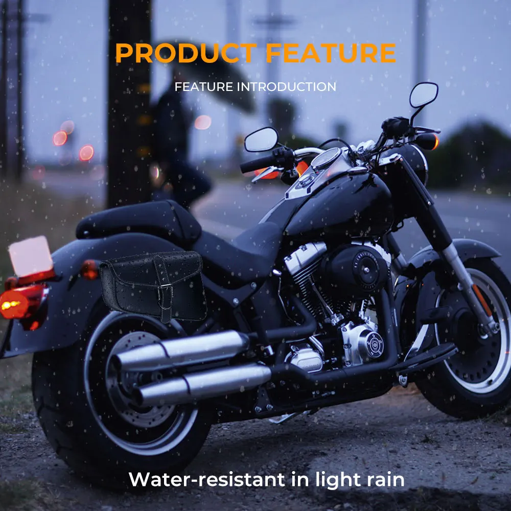 Мотоциклетная кожаная сумка для багажа, Боковая Сумка SWINGARM для Sportster XL 883 1200 Iron Dyna Softail Street Fat Bob FXFB