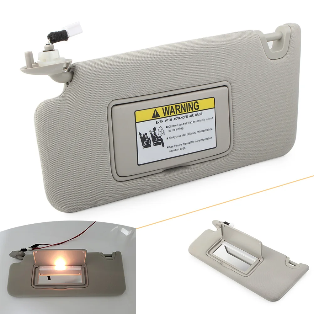 Серые автомобильные аксессуары передний левый солнцезащитный козырек с