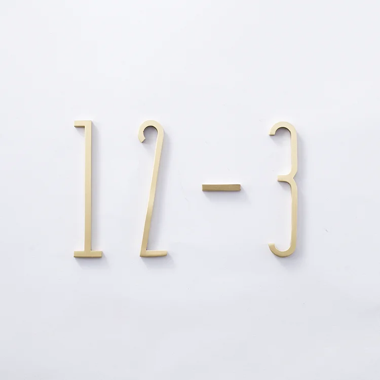 Высококачественные наклейки на тарелки с номером дома для стены цементные