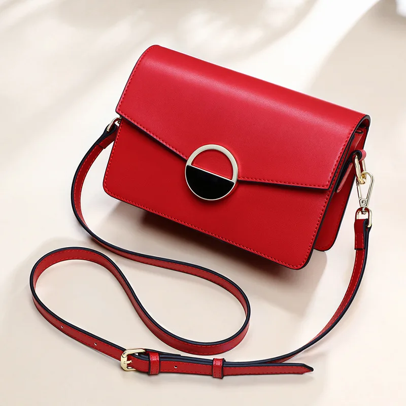 

Viney bag women's bag new 2021 Leather Messenger Bag