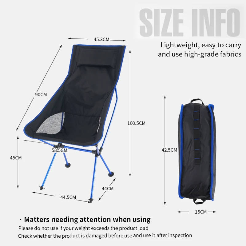 

Camping Chair Stool Ultralight Folding Picnic Outdoor Backrest-Seat Collapsible Aluminum-Alloy Garden Office Home Furniture