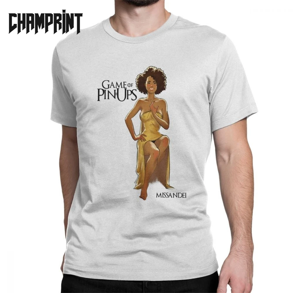 Новинка Missandei Dracarys футболки для мужчин Хлопковые Футболки Игра Престолов