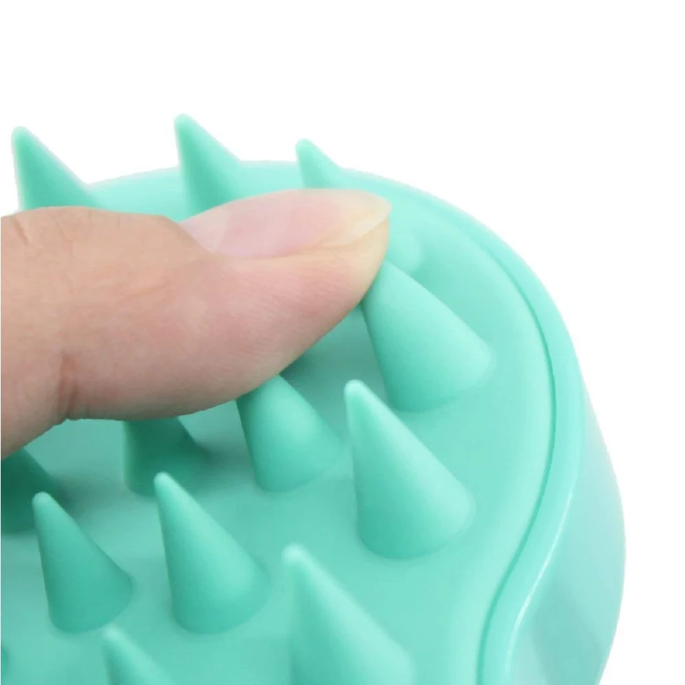 1 шт. удобный шампунь с силиконом щетка для массажа головы расческа мытья волос