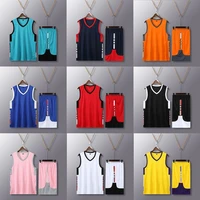 basketball sleeveless jersey sport wear streetball training diy number clothing uniform tracksuit for children adolescent adult
