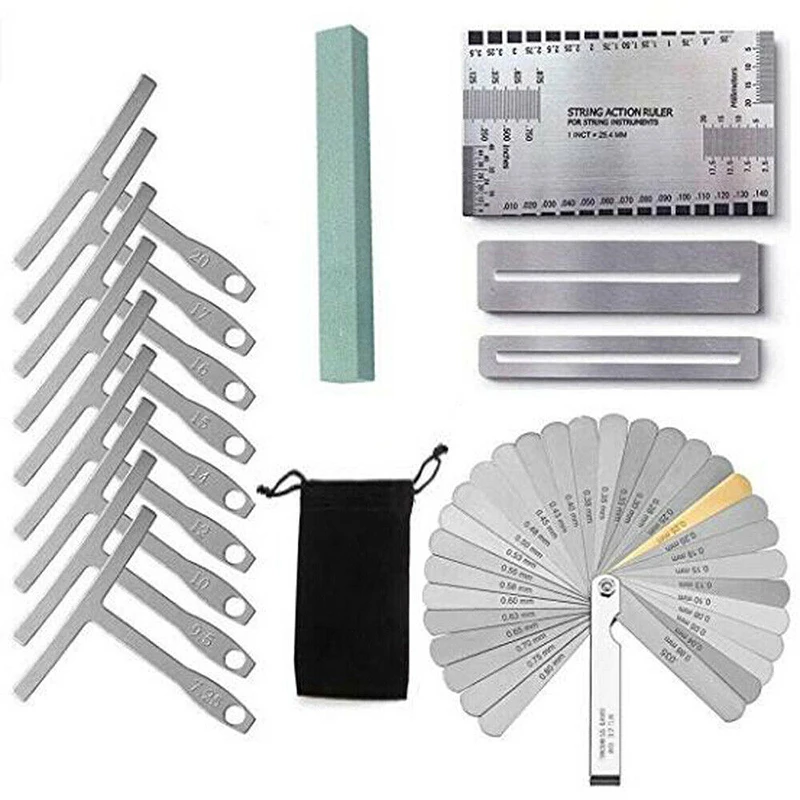 Набор инструментов для ремонта гитары 9 шт. калибр нижнего радиуса шлифовальный