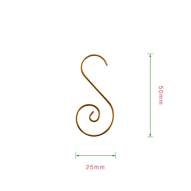 

Металлические S-образные крючки для елки 20 шт