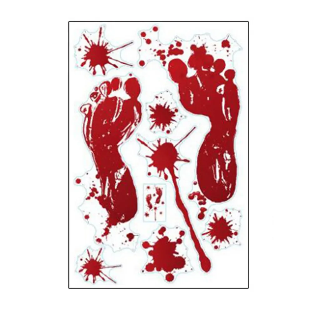 Ужас Реалистичная травма крови Шрам наклейки на рану поддельный костюм тату