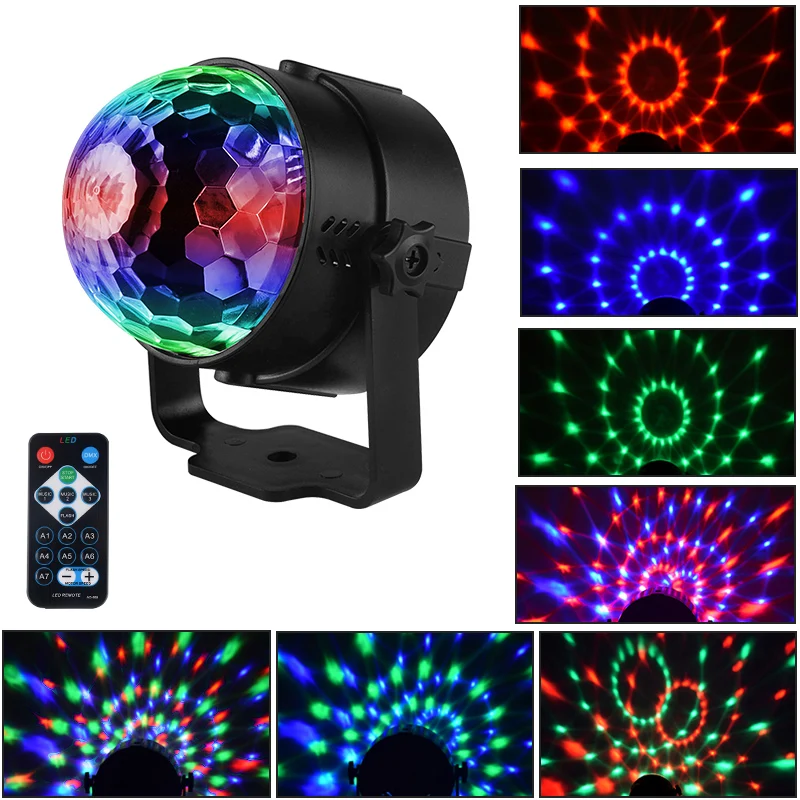 Party Disco Club Colorful Effect Auto Lamp Car Music Sound Control RGB LED Decoration Atmosphere DJ Lights Laser | Автомобили и