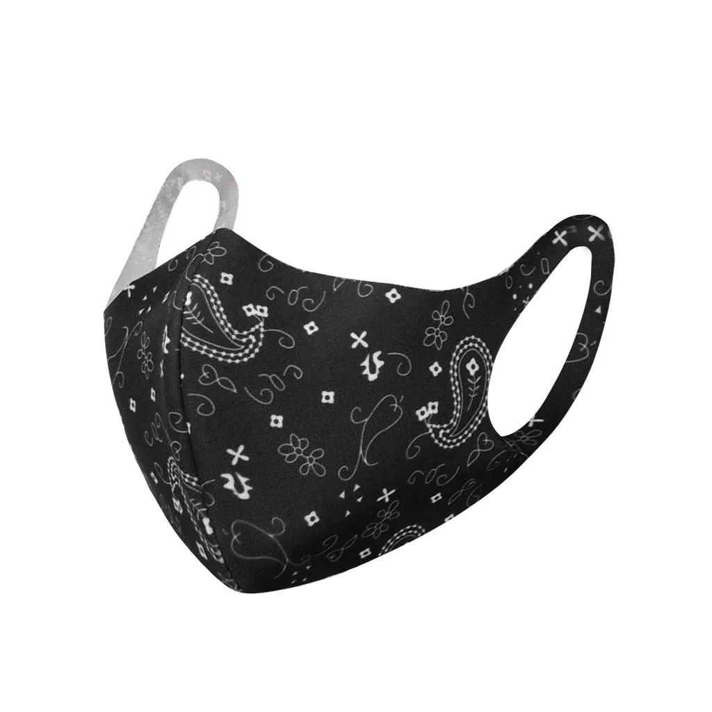 Маска для лица Мужская многоразовая моющаяся тканевая Бандана с фильтром