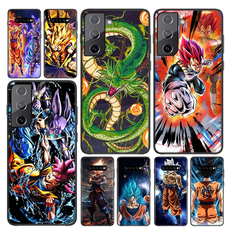Dragon Ball Z Сон Гоку силиконовый черный чехол Крышка для Samsung Galaxy S21 S20 FE ультра S10 5G S10e