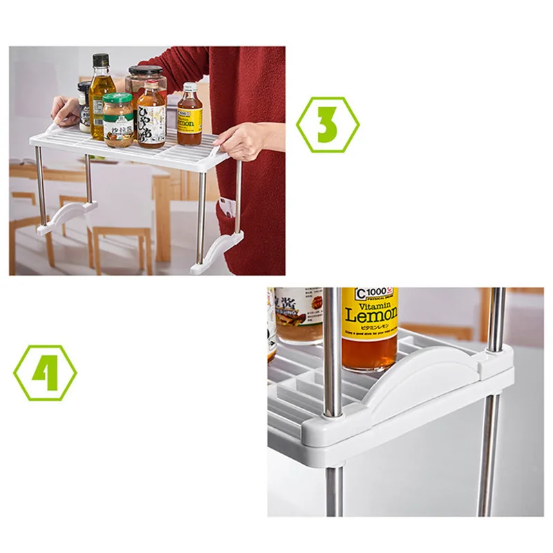 Стеллаж для кухонной посуды над раковиной пластиковый держатель Полка сушки