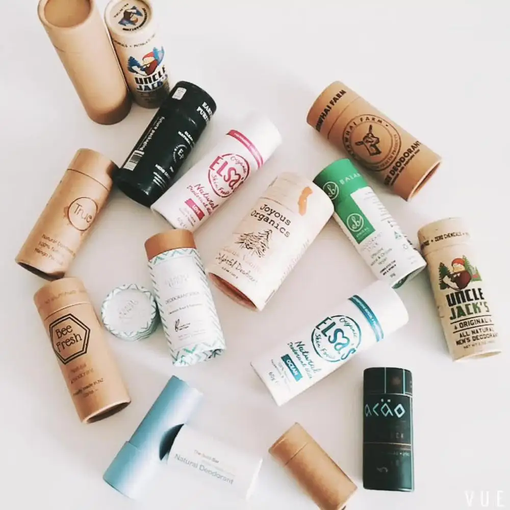 Оптовая Продажа 1000 шт./лот биоразлагаемый картонный тюбик для бальзама губ с