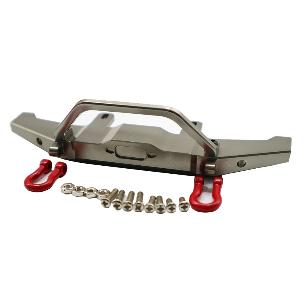 Прочный металлический передний бампер для WPL C14 C24 1/16 RC Semi truck Bumper|Детали и
