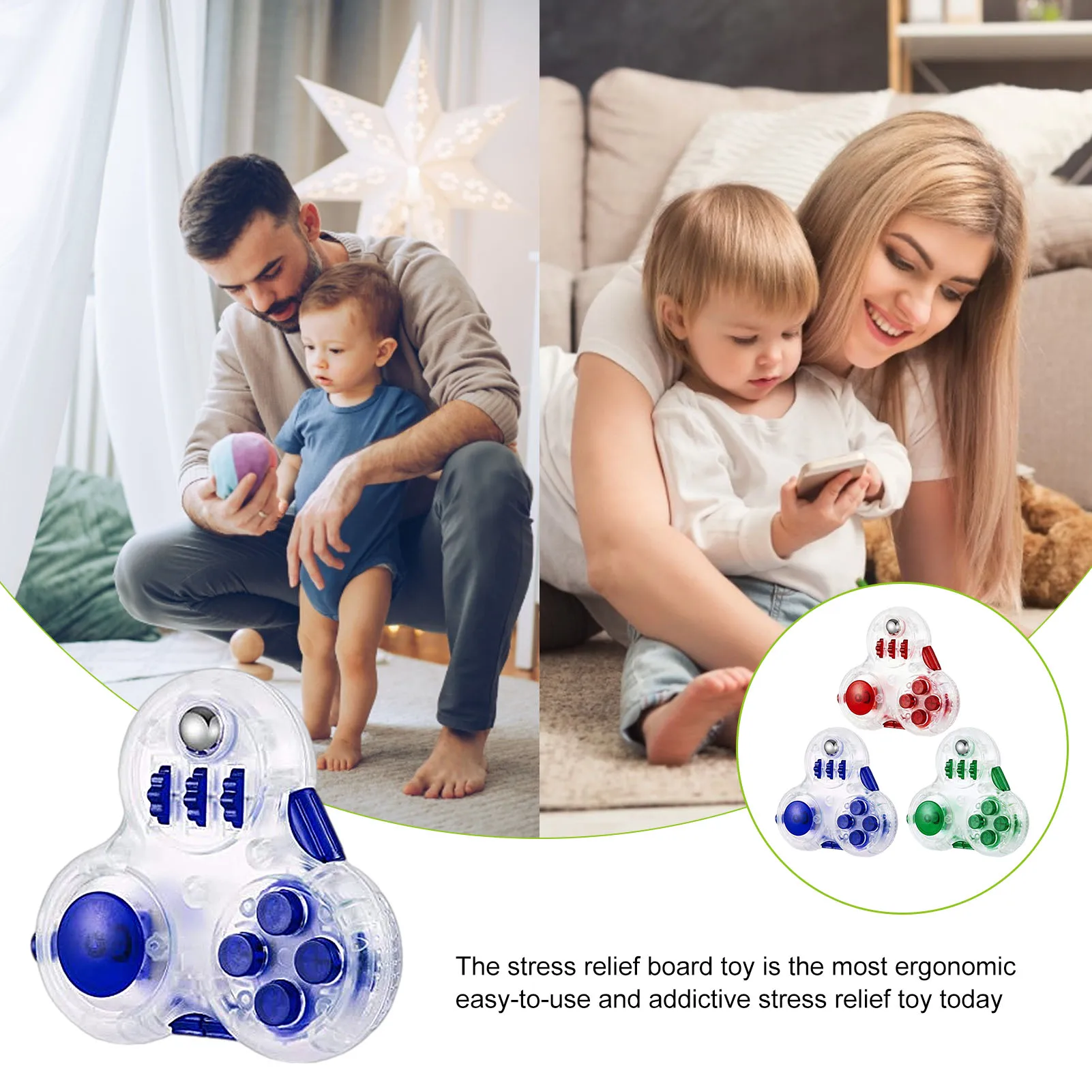 

Fidget Controller Pad Cube - Premium Quality Fidget Toy-Used To Relieve Stress, An Anti-Anxiety Hand Toy