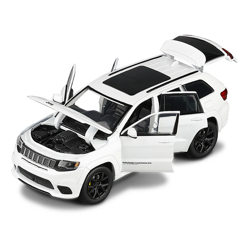 

SVIP 1/32 Grand Cherokee Trackhawk Toy Vehicles Alloy Car with Sound and Light Model Toys Kids Vehicle Gift V219