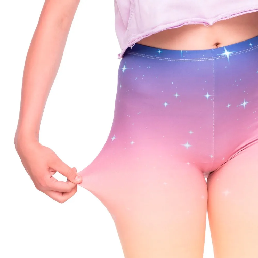 Серия фламинго, женские леггинсы, фиолетовые, с принтом озера, леггинсы для фитнеса, тонкие, с высокой талией, женские штаны
